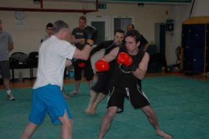 Jamie Clubb of Clubb Chimera Martial Arts in the Bodyguard drill! (small)