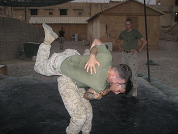 English: U.S. Marine demonstrating a Gray Belt...