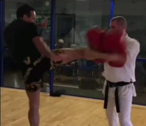 kick to pads