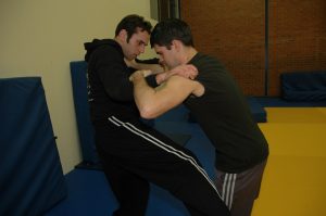 Low striking whilist grappling