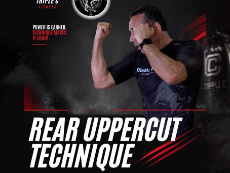 Triple C Fitness Boxing Course Penultimate Lesson Rear Uppercut Technique and Glute Drive