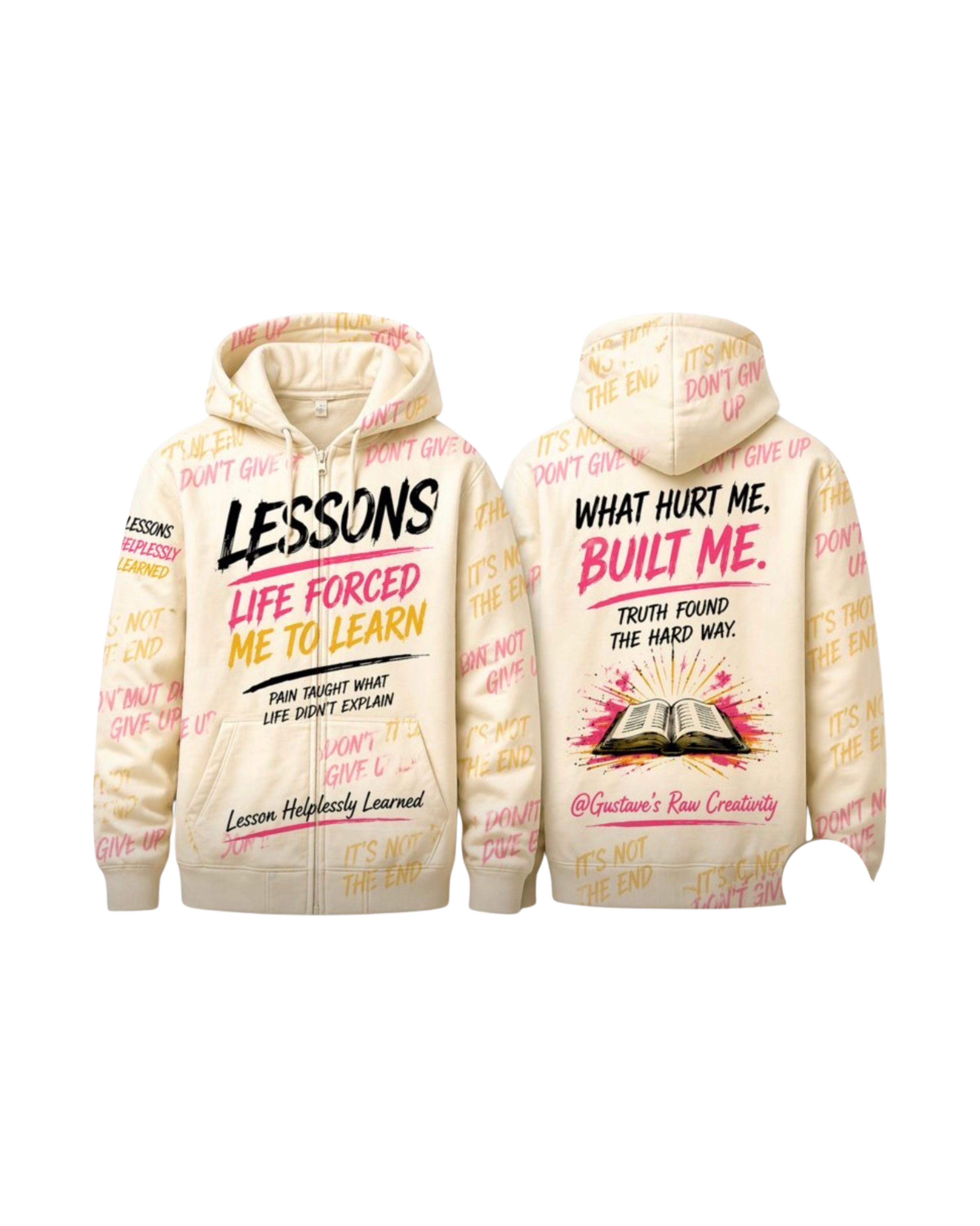 Life Force Me To Learn Zipper Jacket