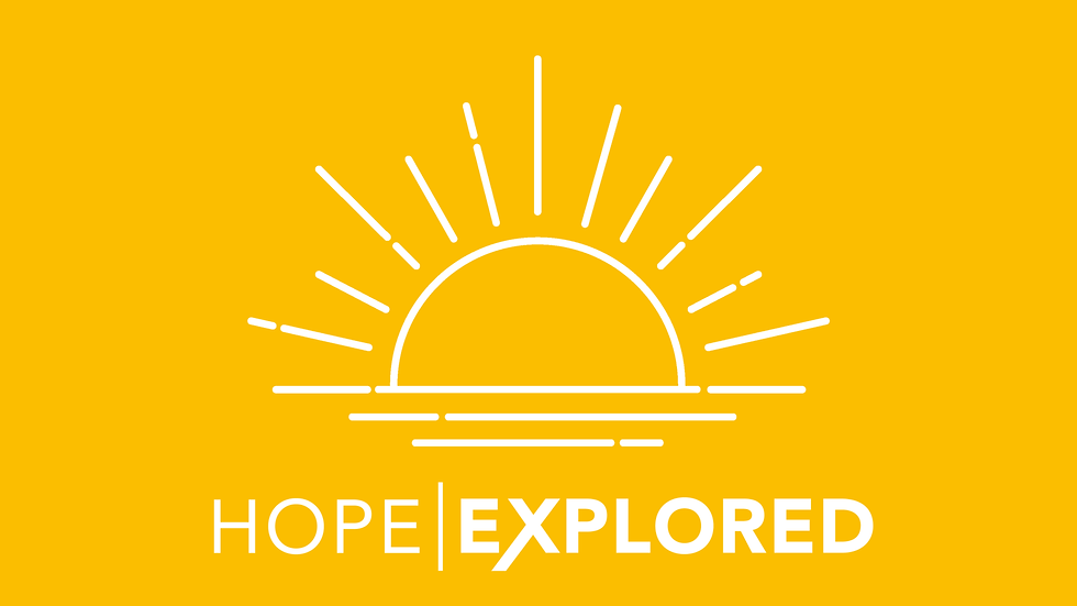 Hope Explored logo of a sun rise