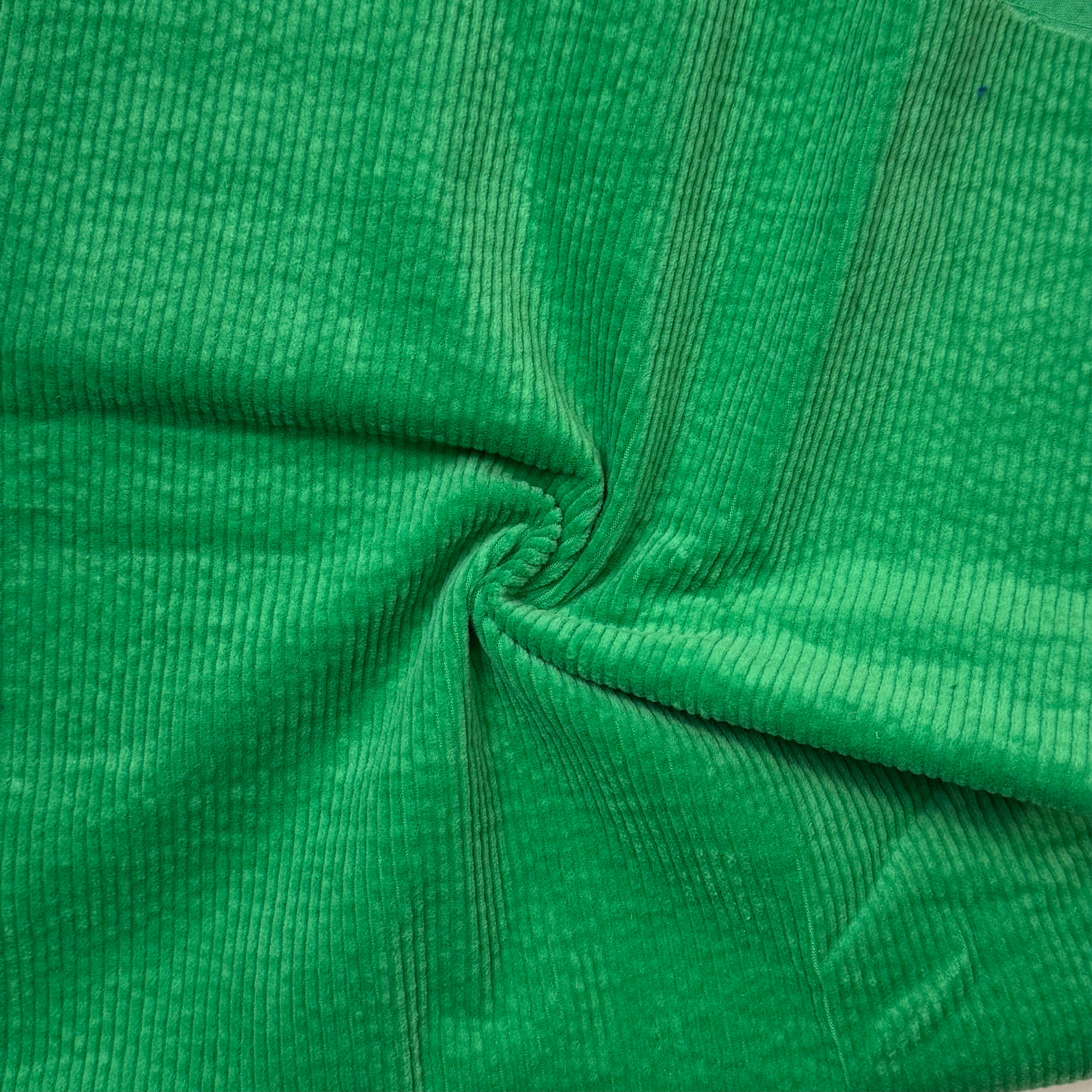 Coupon velours côtelé coton vert