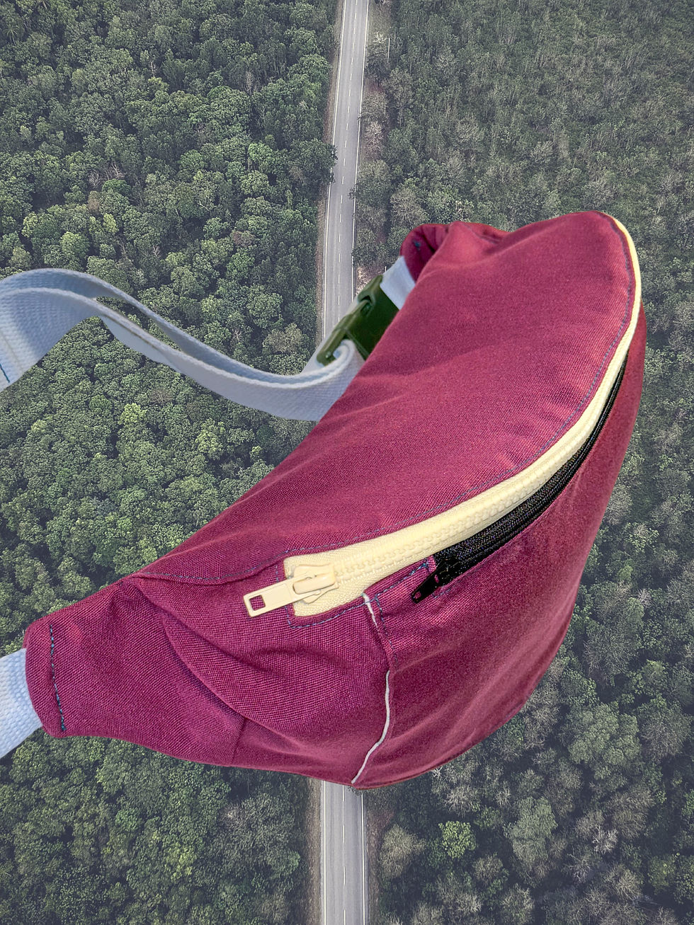 Thumbnail: 3 pockets big bum bag - sample sale 