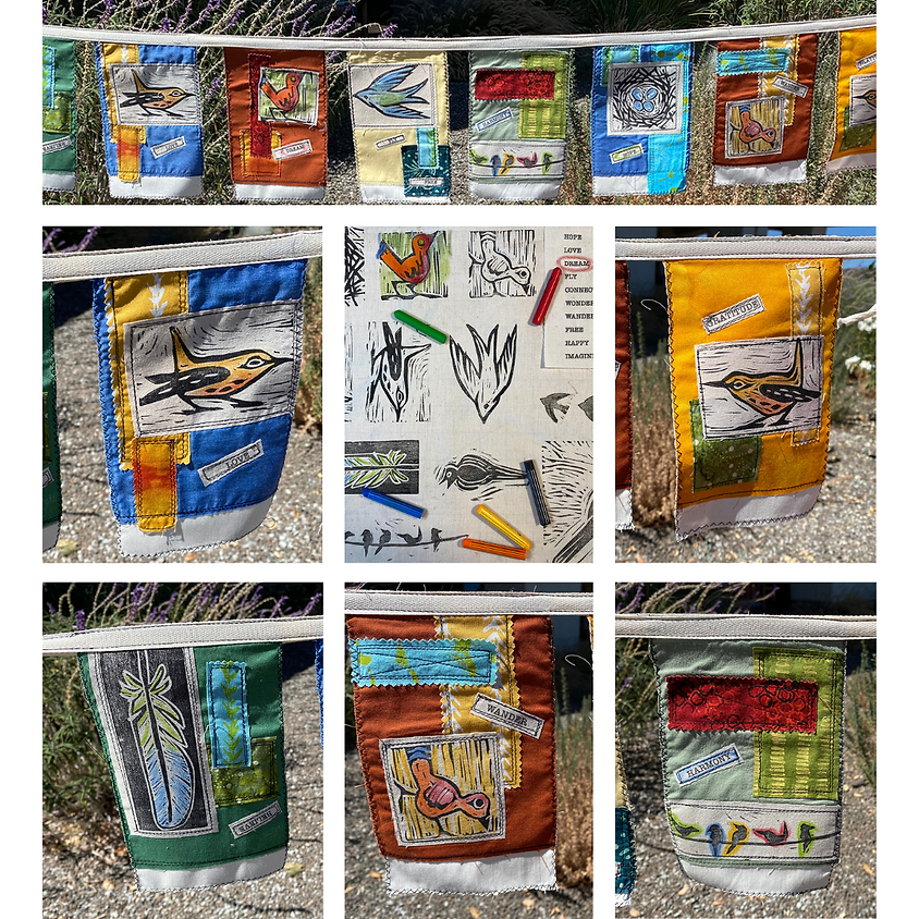 ONLINE: Wing & A Prayer Flag Workshop with Lisa Thorpe