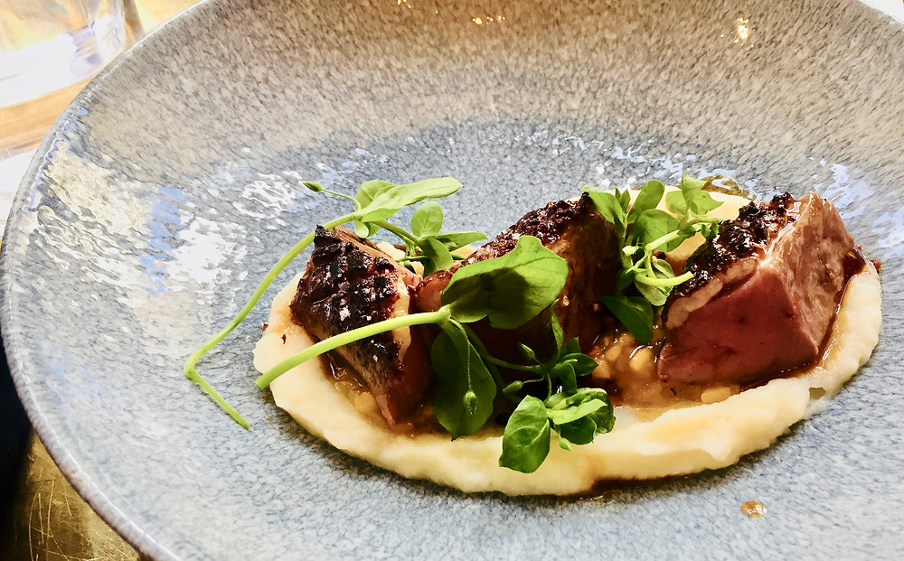 Magret de canard du Gers, purée de céleri, mangue - 12€