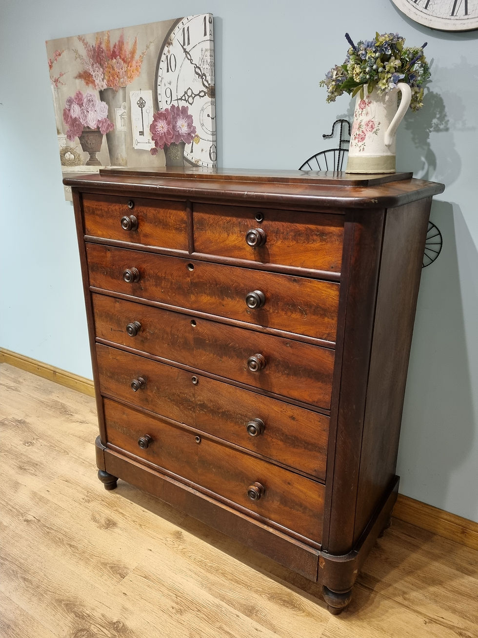 Thumbnail: 2227 Large Antique Mahogany Chest of Drawers