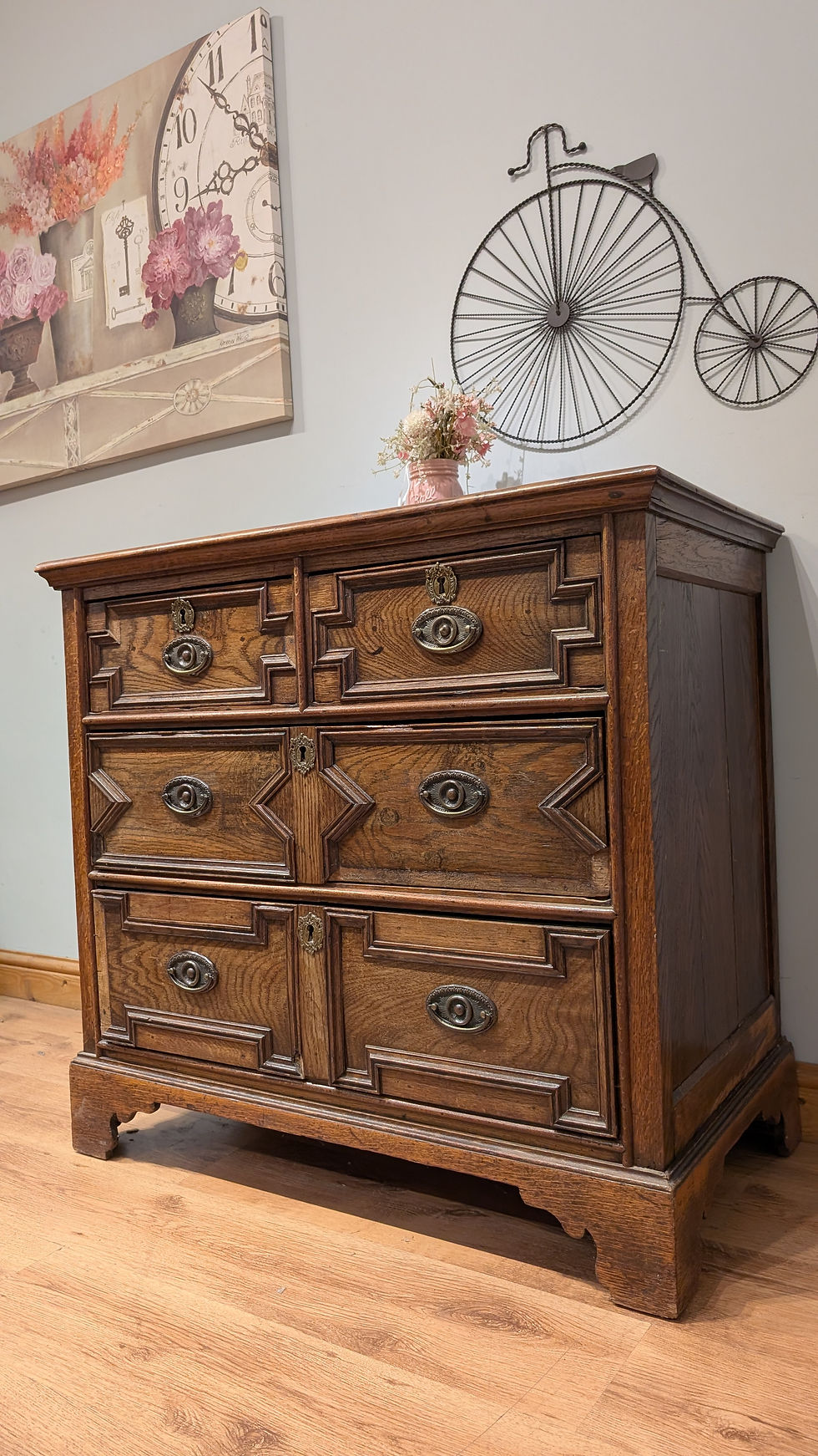 Thumbnail: 2617 Vintage Oak Chest of Drawers