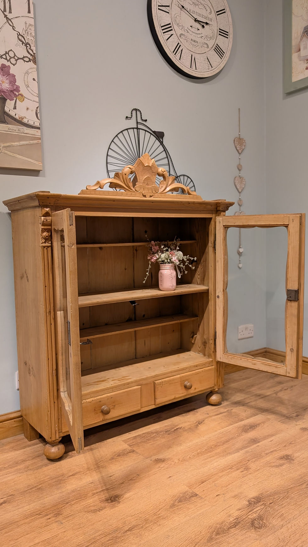 Thumbnail: 2596 Antique Pine Cabinet