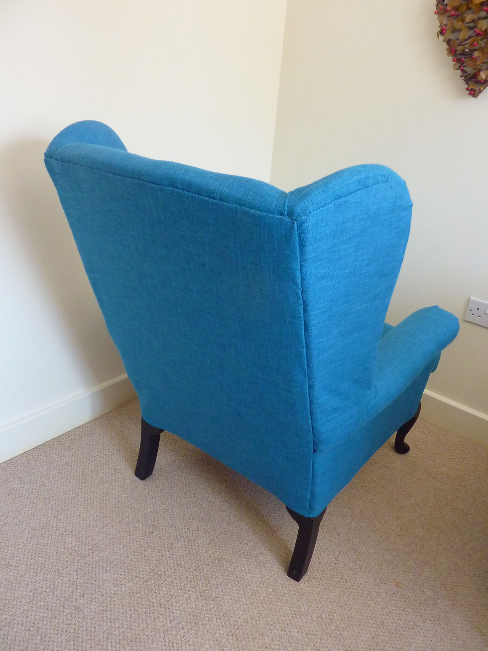 Thumbnail: 1065 Blue Wingback Armchair