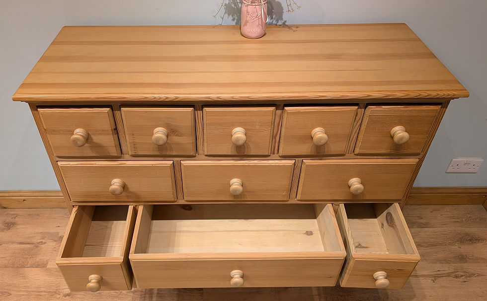 Thumbnail: 2581 Solid Pine Merchants Chest of Drawers