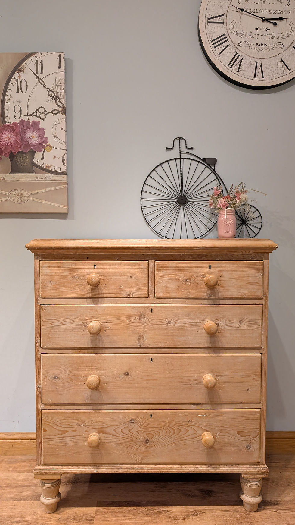 Thumbnail: 2508 Antique Pine Victorian Chest of Drawers