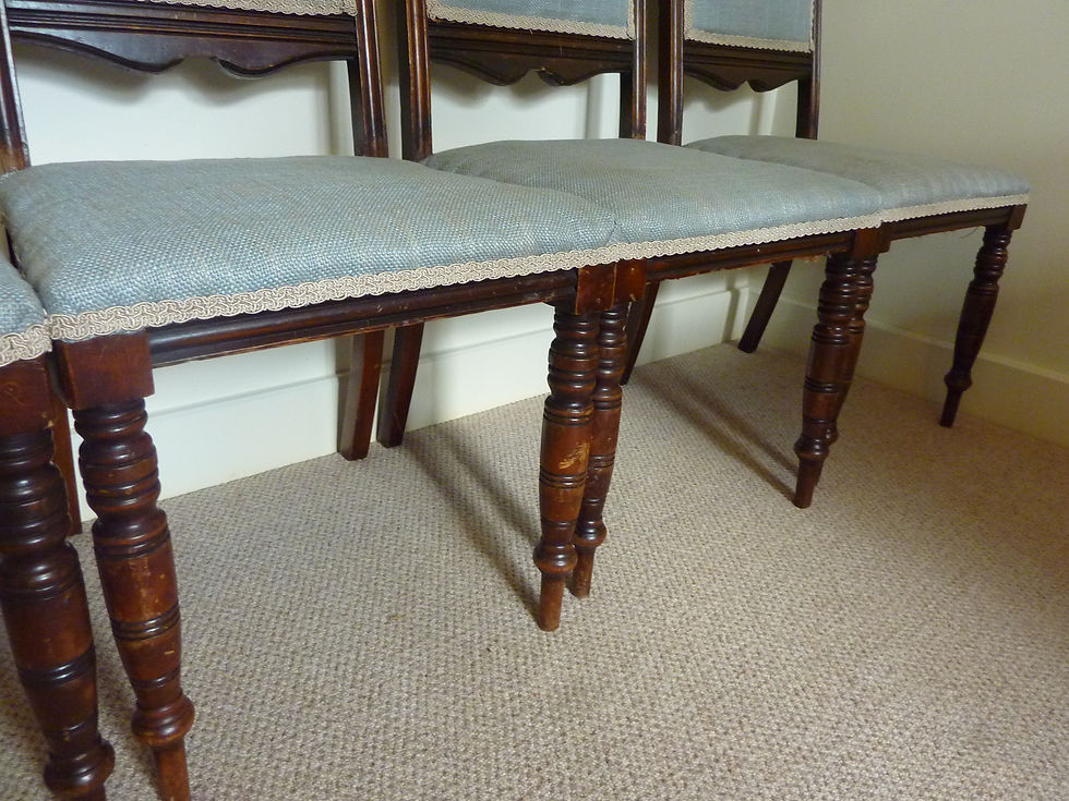 Thumbnail: 1061 Set of 4 Antique Chairs