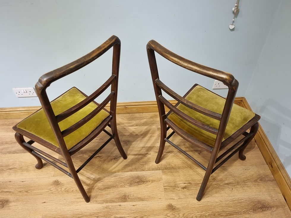 Thumbnail: 2257 Pair of Antique Dining Chairs