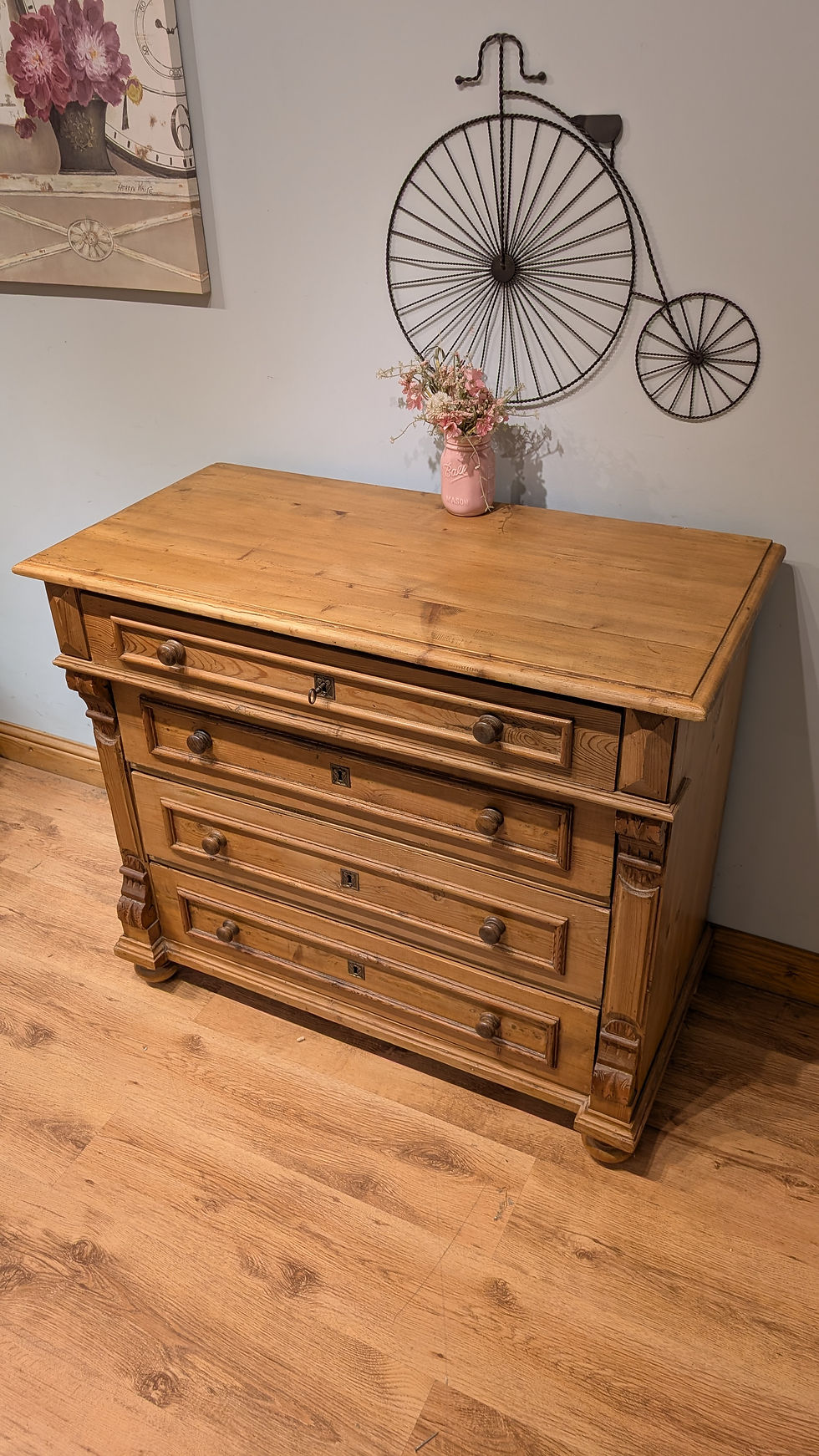 Thumbnail: 2541 Antique Chest of Drawers with Key