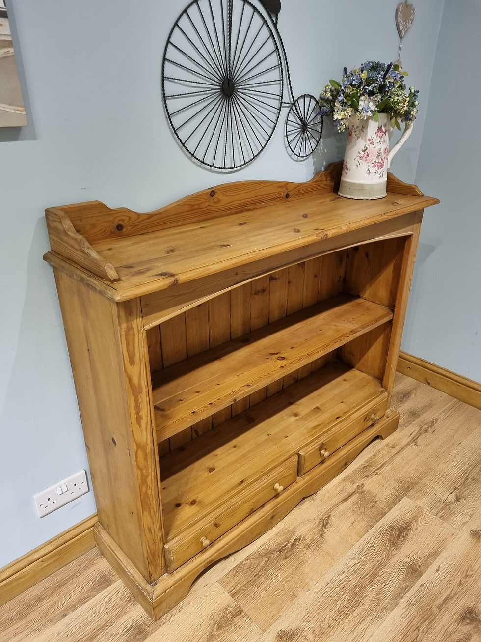Thumbnail: 1505 Solid Pine Sideboard / Bookcase