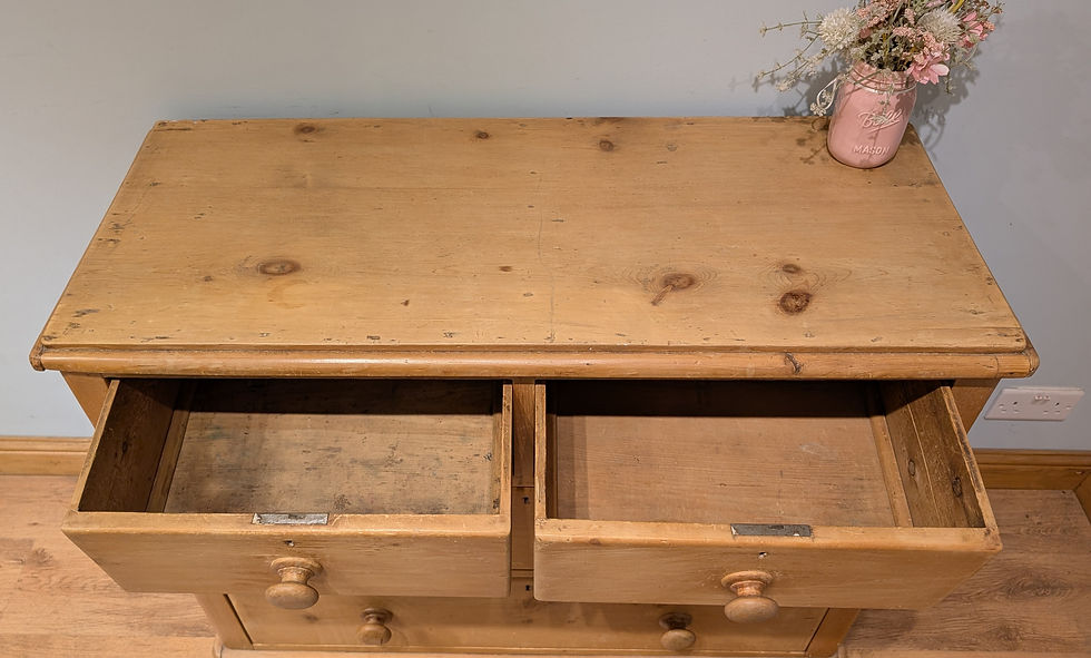 Thumbnail: 2404 Antique Pine Victorian Chest of Drawers