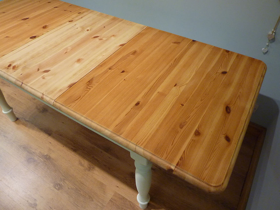 Thumbnail: 157 Shabby Chic Pine Extending Table