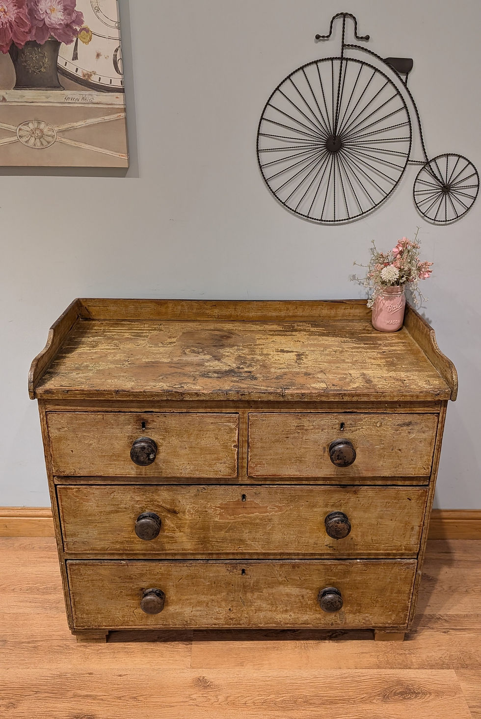 Thumbnail: 2421 Antique Pine Victorian Chest of Drawers