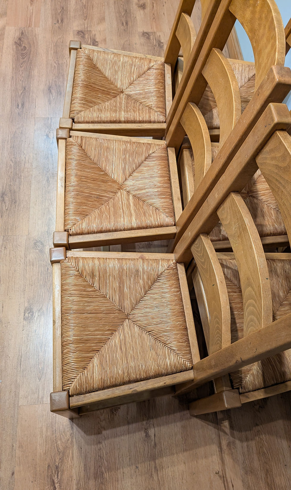 Thumbnail: 2504 Set of 6 Oak Farmhouse Chairs