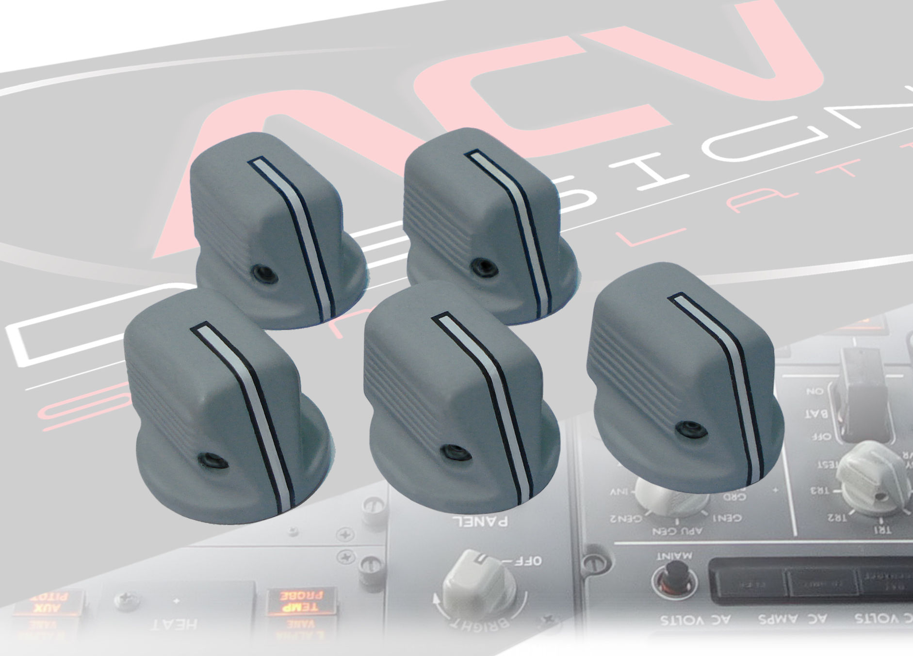 Knobs B-737 pack (5 unid.)