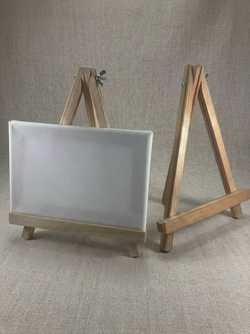 Lienzo con base en madera
