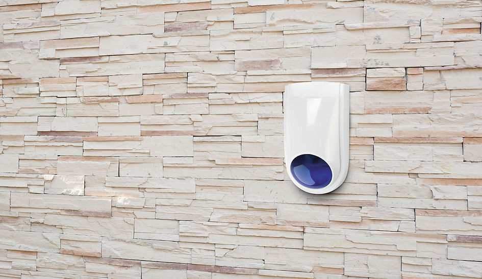 Image of alarm siren on wall
