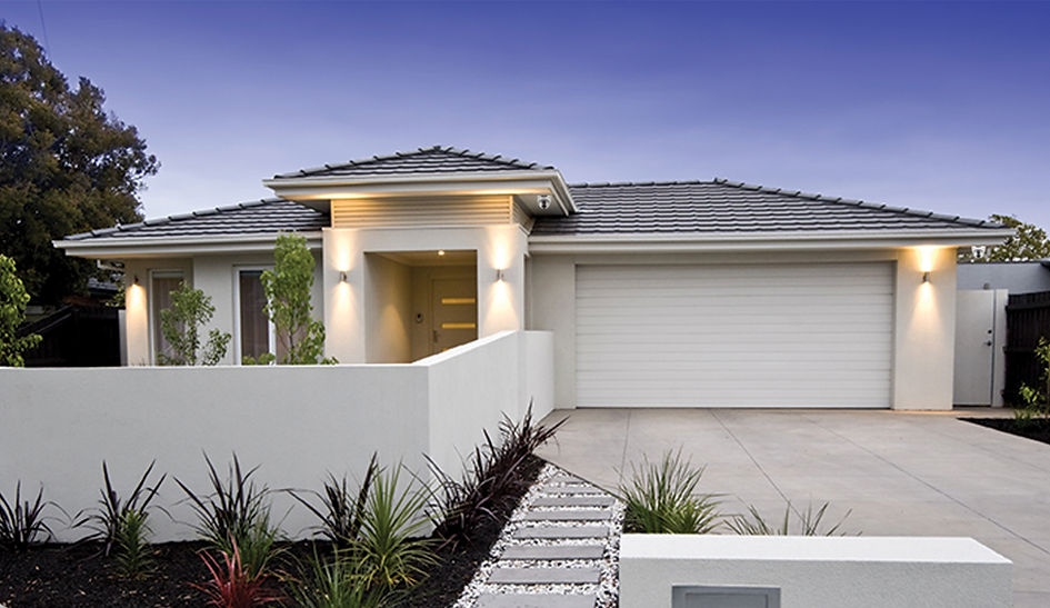 Residential house image with cameras under the eves
