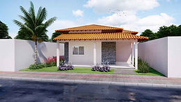 Casa térrea simples com 3 quartos