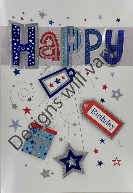 Silver Birthday Card