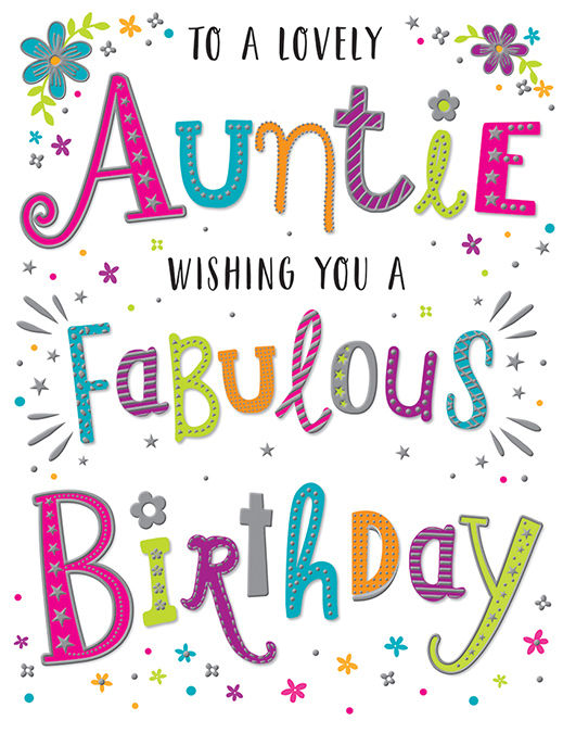 Happy Birthday Auntie Card