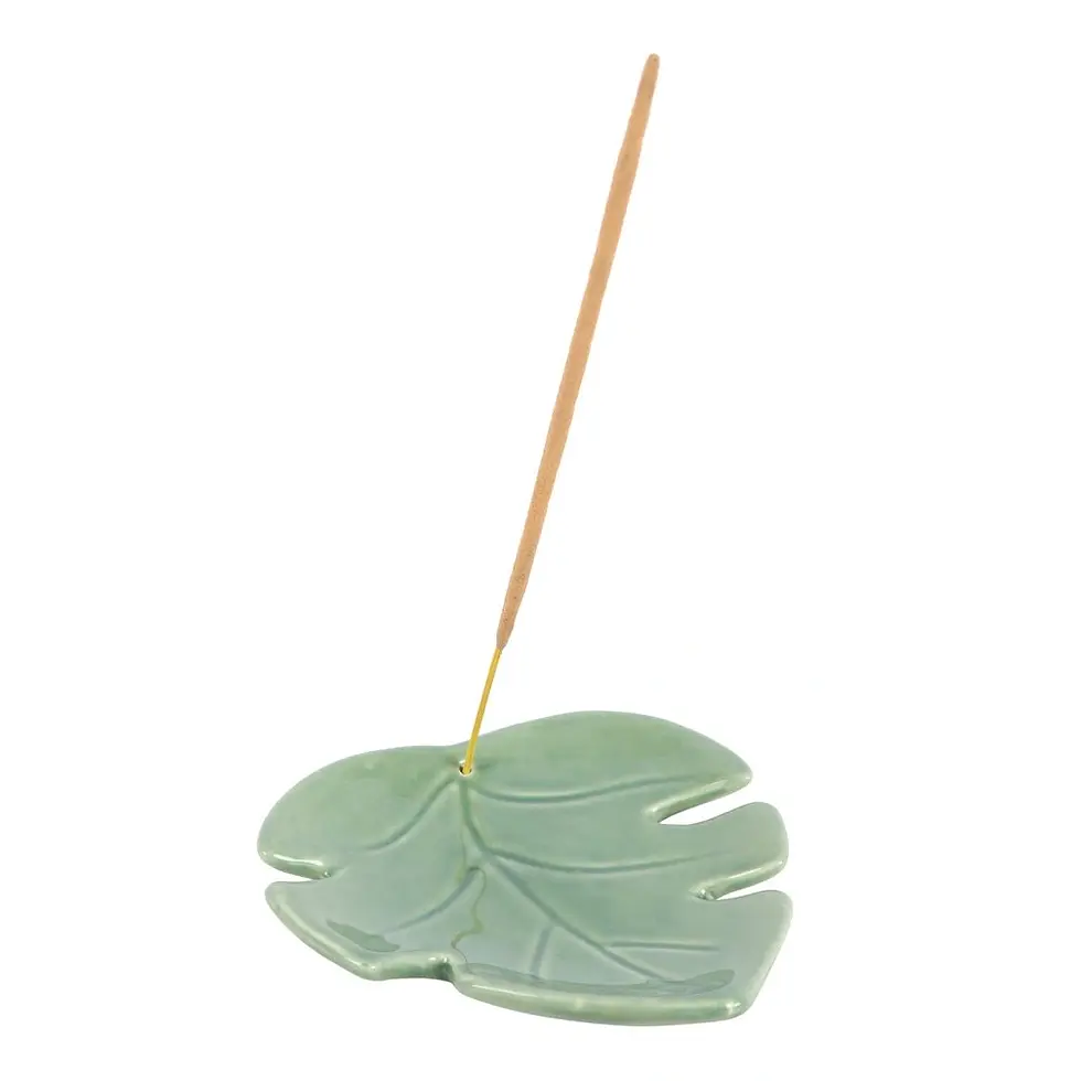 Thumbnail: Palm Leaf Incense Stick Holder
