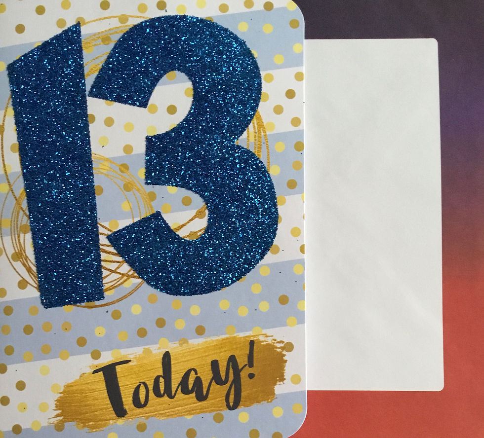 Thumbnail: Happy 13th Birthday Card