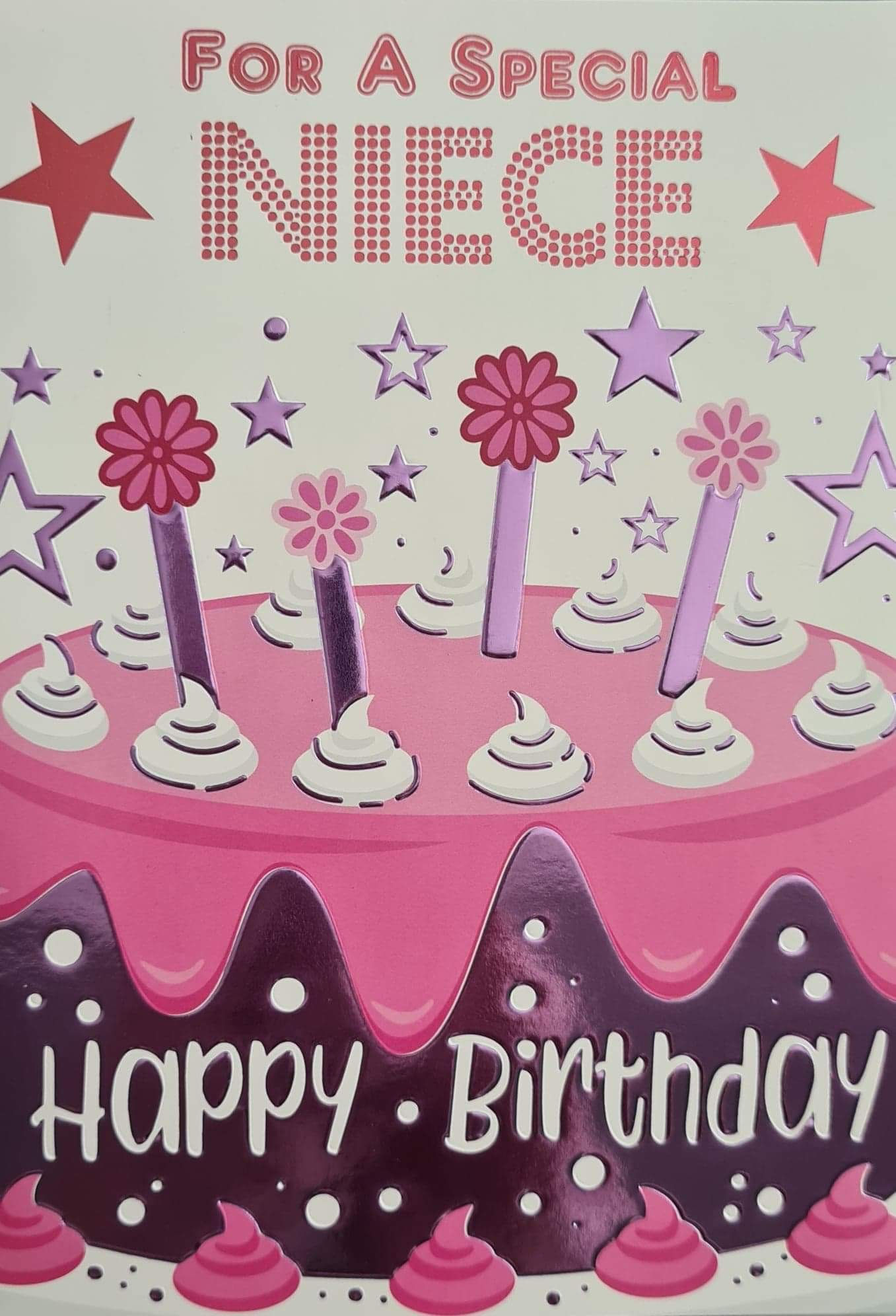 Happy Birthday Niece Cake Card
