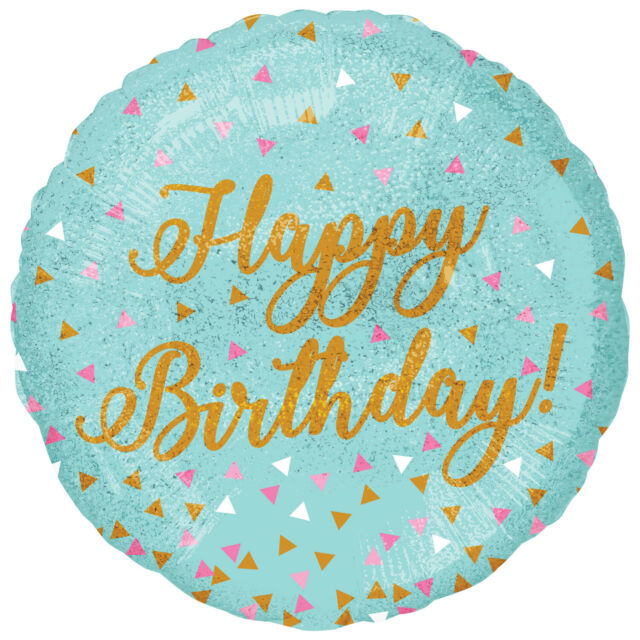 18IN HAPPY BIRTHDAY WOO HOO SPARKLE FOIL BALLOON