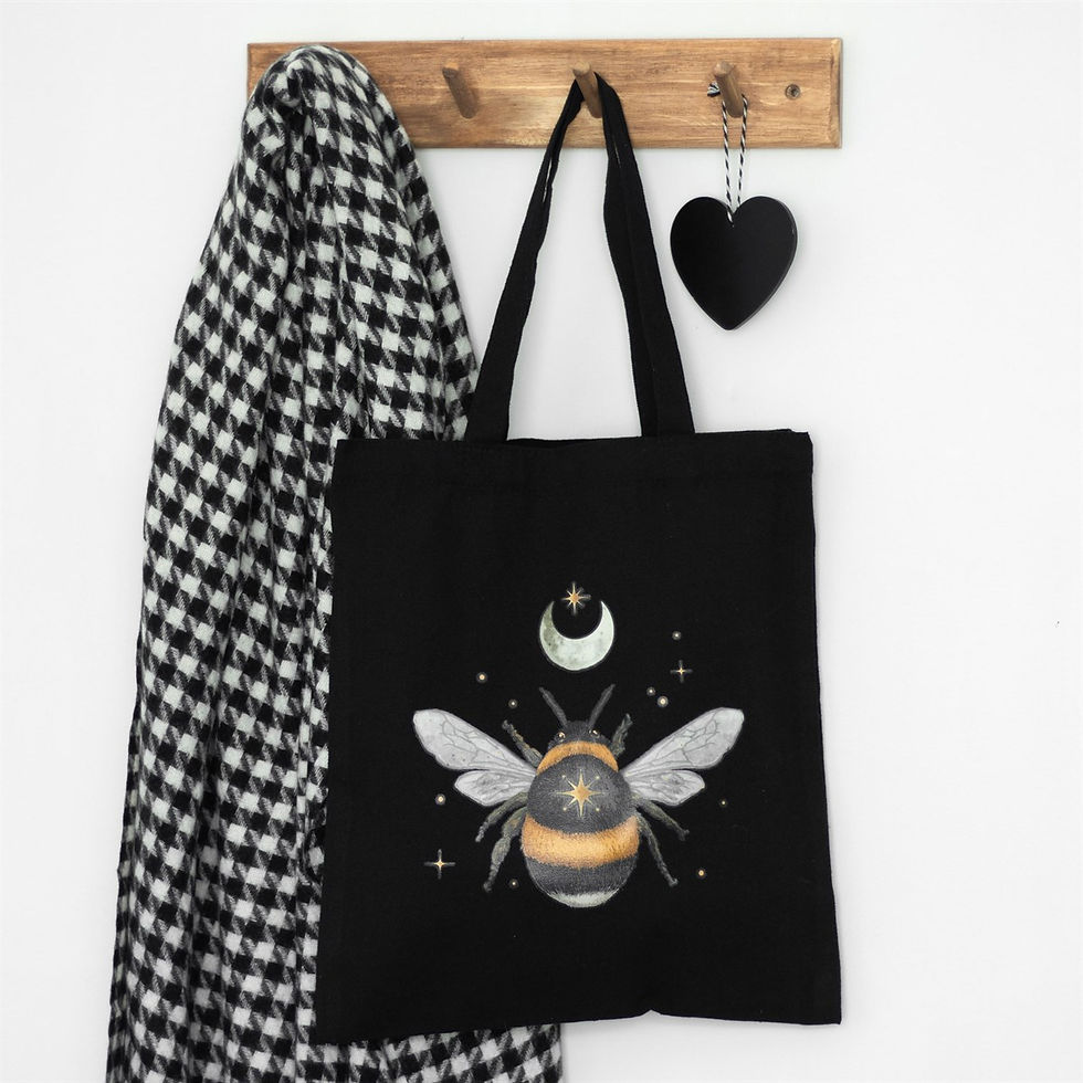 Thumbnail: Forest Bee Polycotton Tote Bag