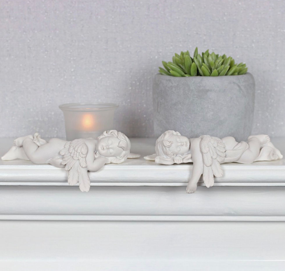 Laying Cherubs Shelf Ornaments