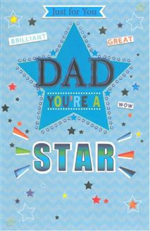 Happy Birthday Dad you’re a Star Card