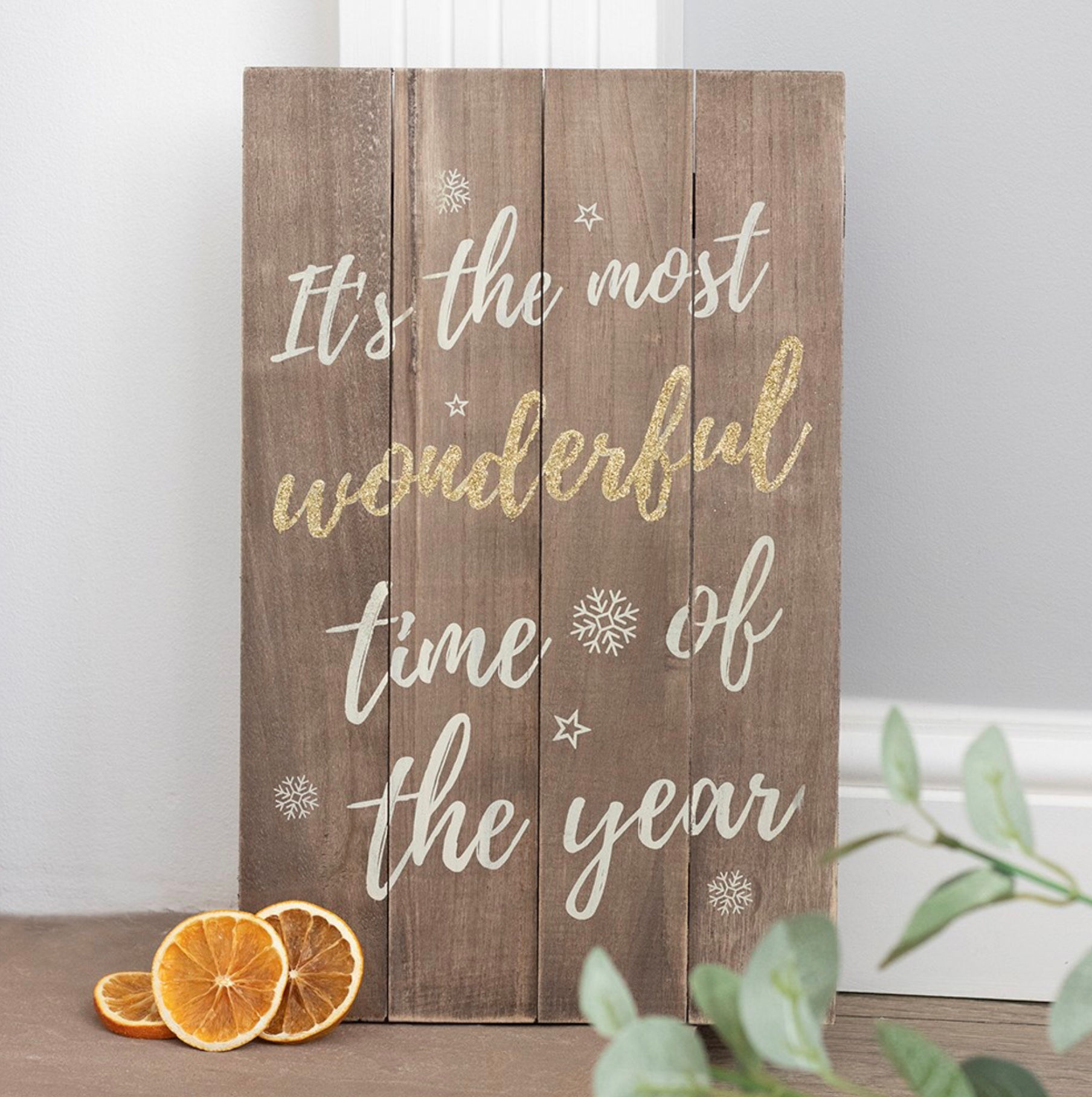 It’s The Most Wonderful Time of The Year Wooden Plaque