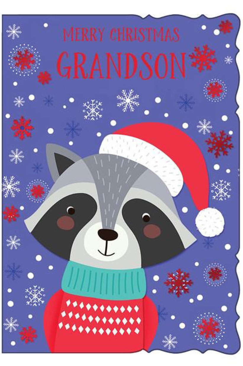 Merry Christmas Grandson Card