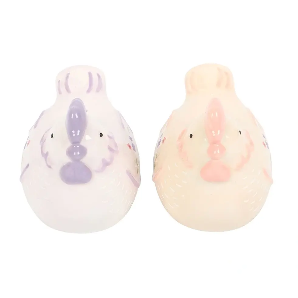 Thumbnail: Hen Shaped Salt and Pepper Shakers