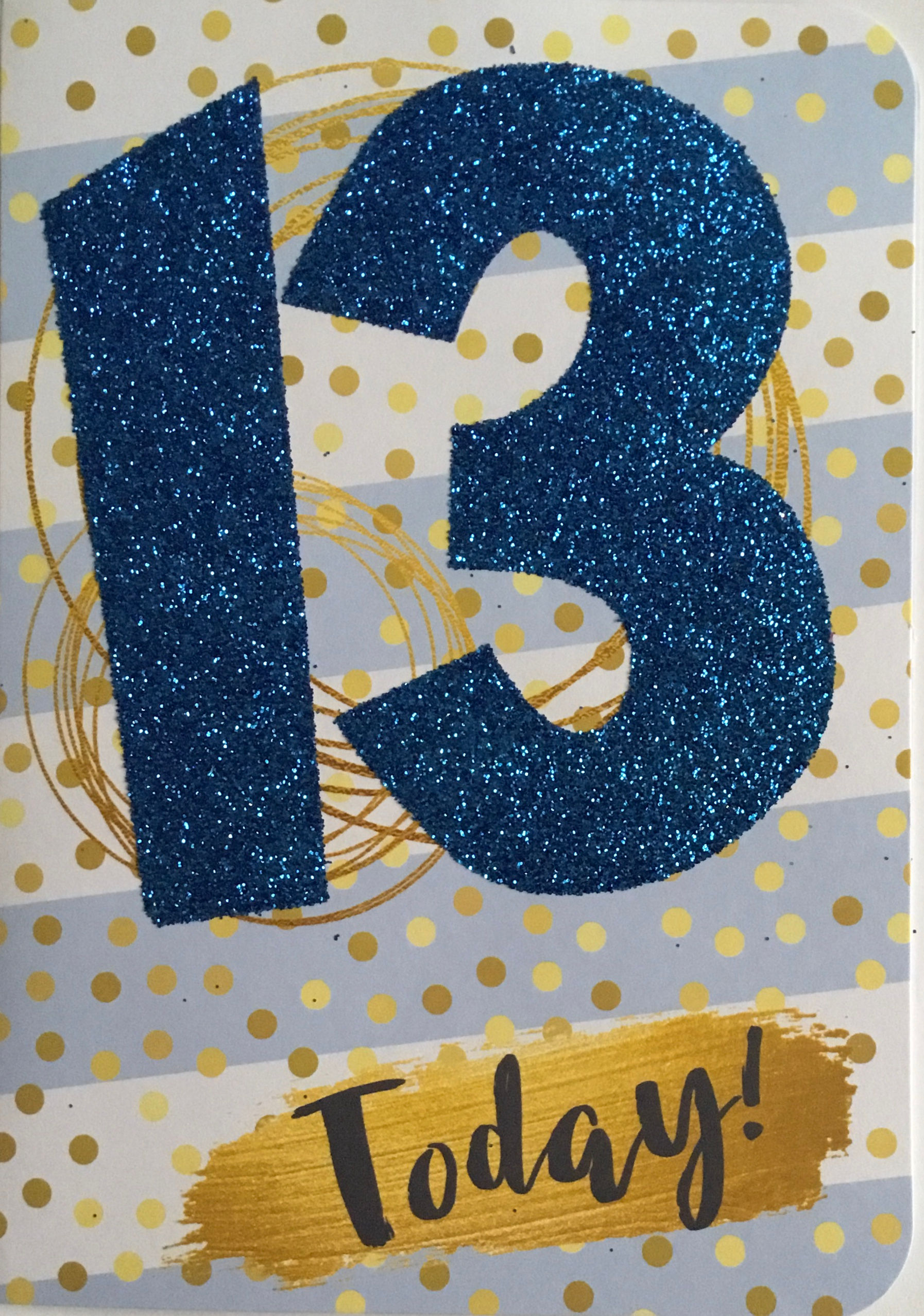 Happy 13th Birthday Card