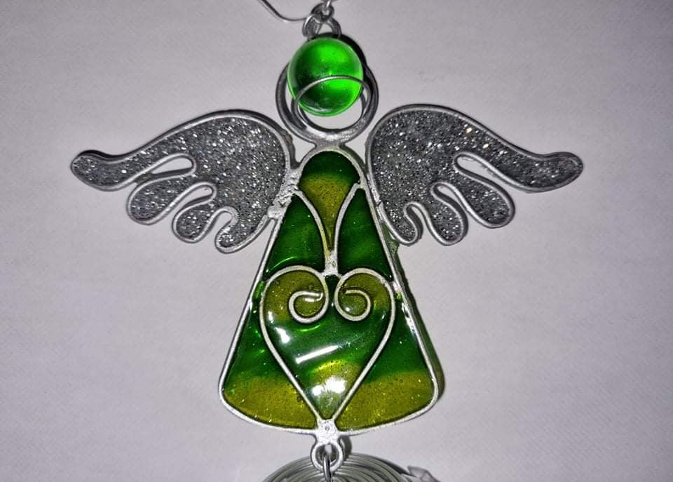 Thumbnail: Green Angel Wind Chime
