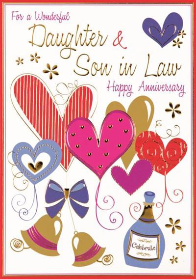 Daughter and Son-in-law Wedding Anniversary Card