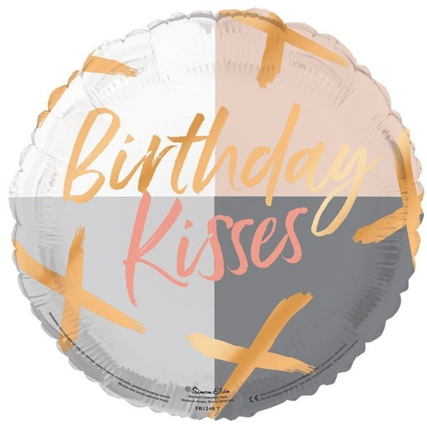 18IN BIRTHDAY KISSES FOIL BALLOON