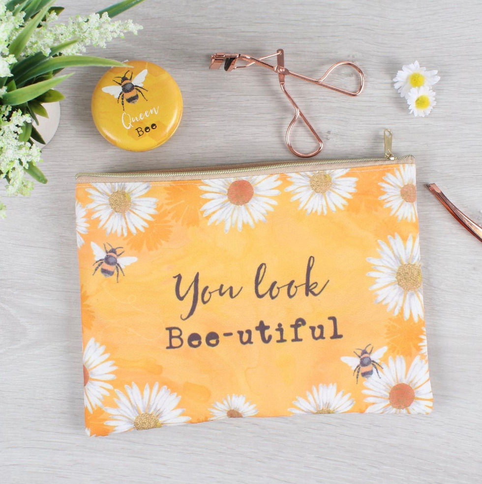 You Look Bee-utiful Makeup Bag