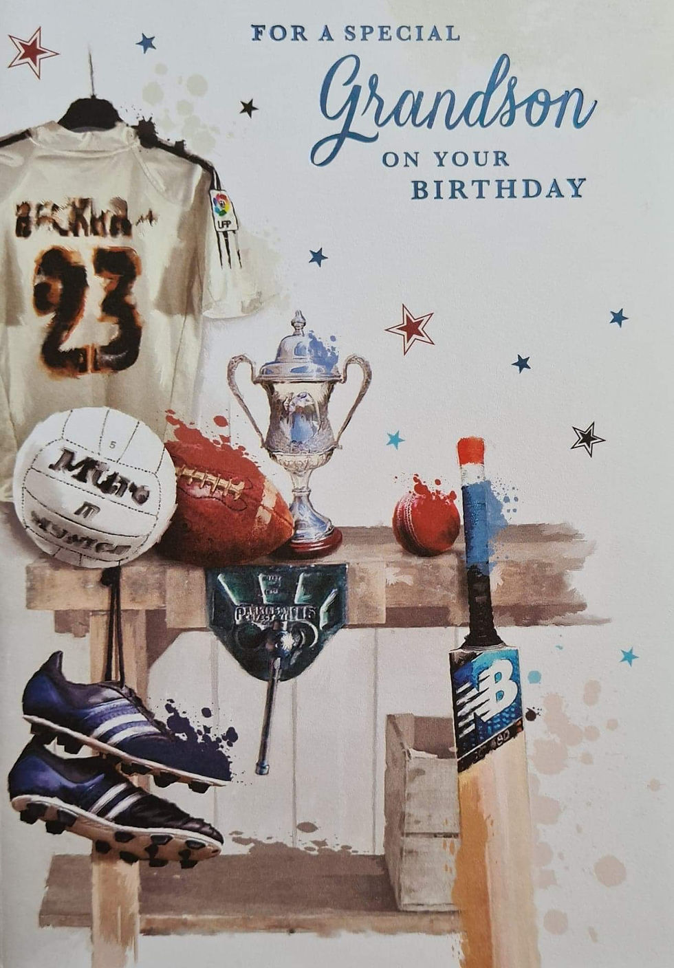 Happy Birthday Grandson Sporty Card