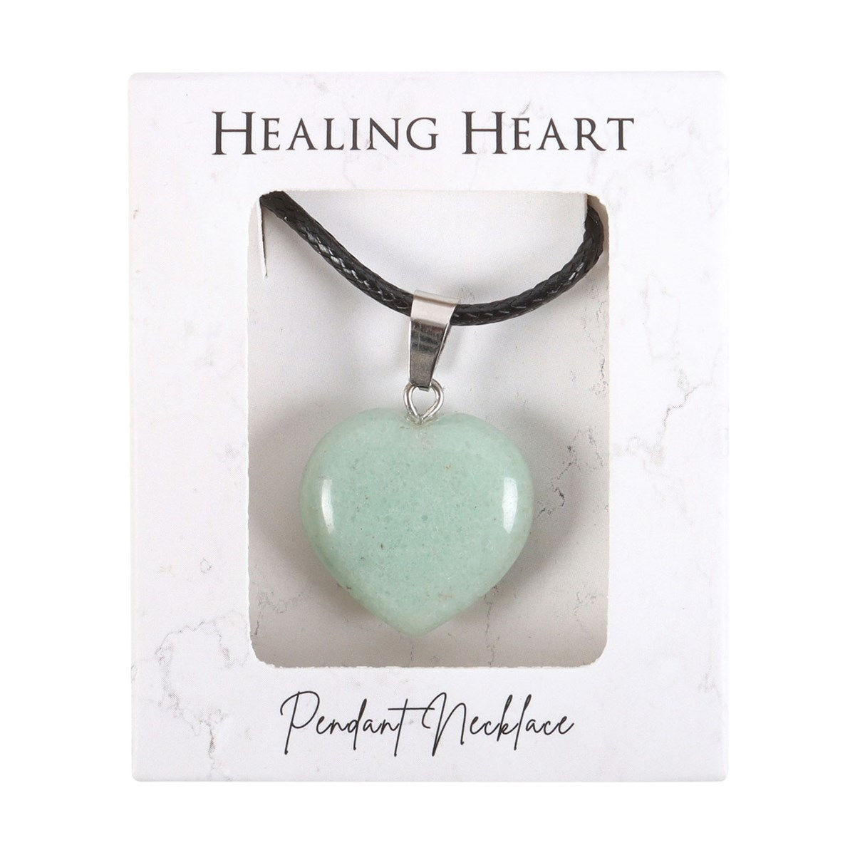 Green Aventurine Healing Crystal Heart Necklace