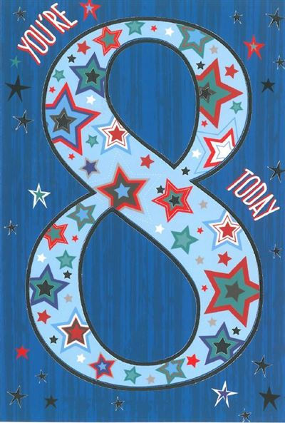 8th Birthday Card